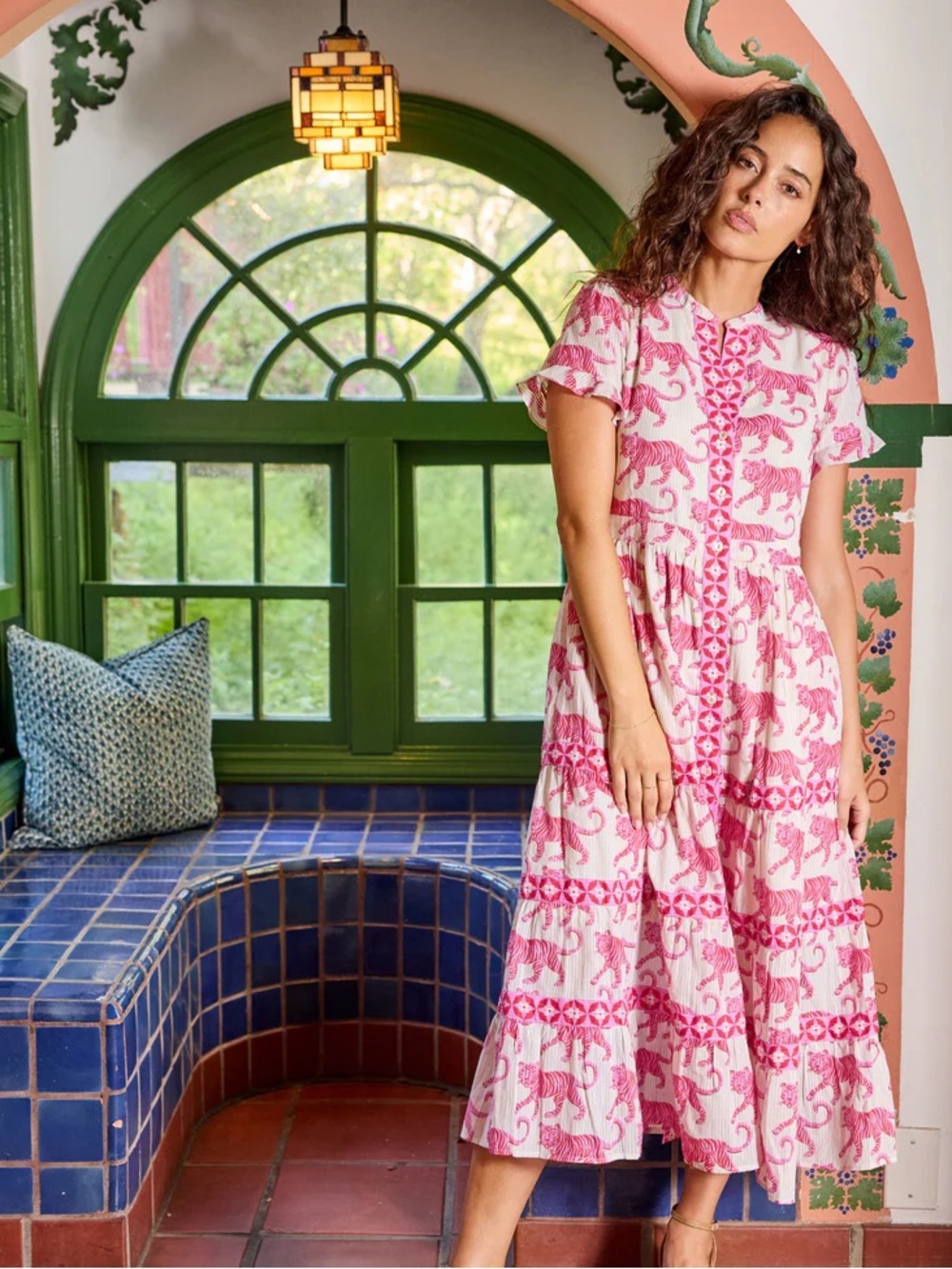 Printfresh Cornelia midi dress cat print size M!